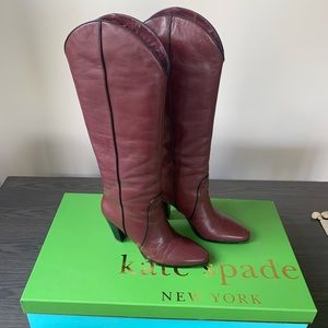 Kate Spade Leather Western Boot